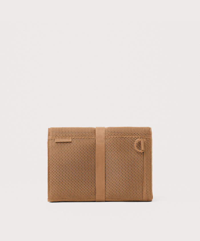 Dagne Dover Joey Changing Kit in camel brown seen from the back.
