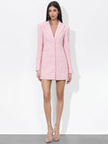 JUSTIN BLAZER DRESS - SHELL PINK