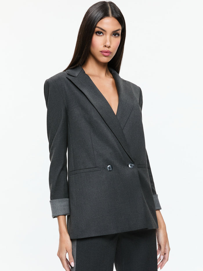 JUSTIN BLAZER - CHARCOAL GREY MELANGE