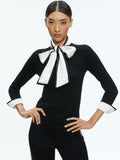 JUSTINA PULLOVER - BLACK COMBO