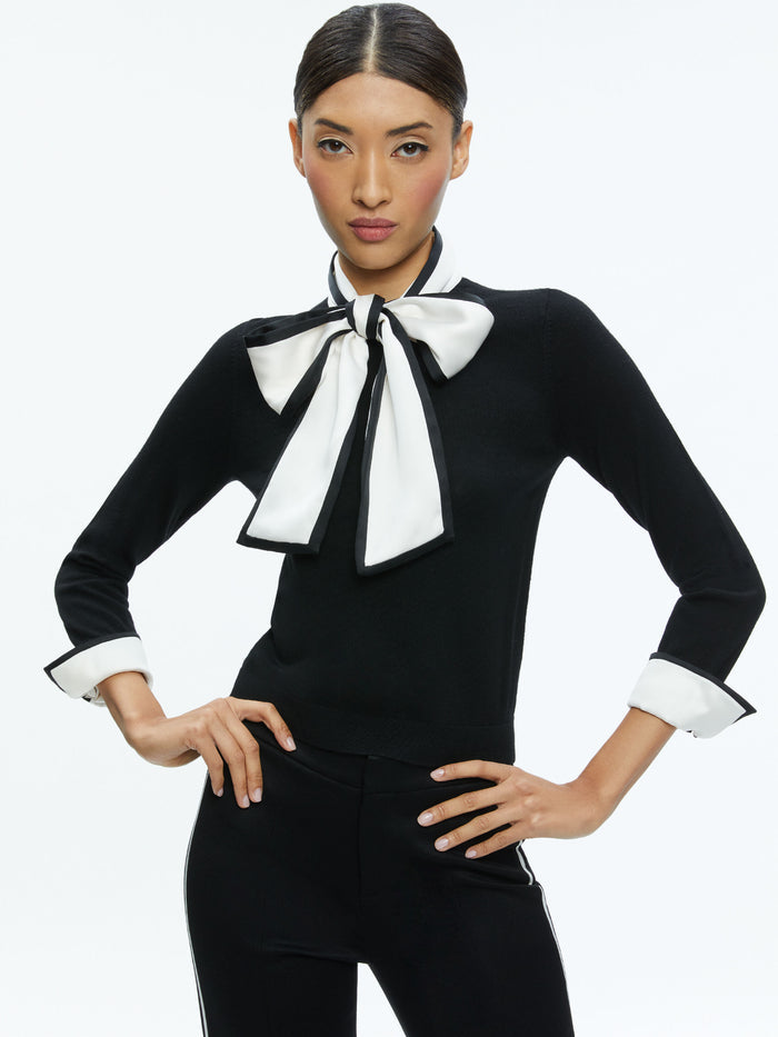 JUSTINA PULLOVER - BLACK COMBO