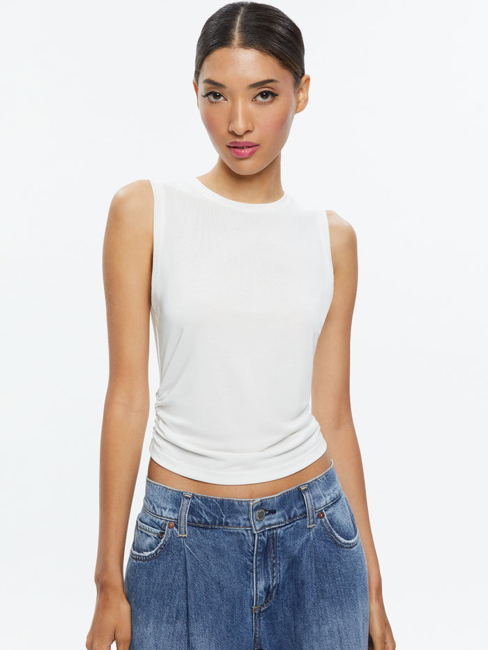 KAPPA CROPPED TANK - OFF WHITE