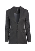 KAPPA MOCK NECK FITTED BLAZER - CHARCOAL