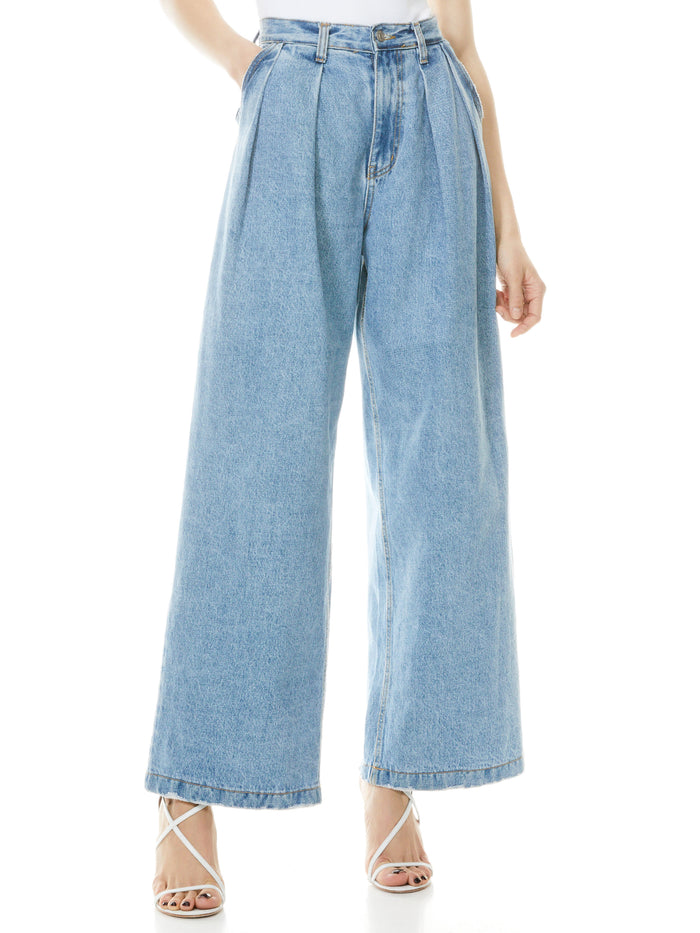 KATE DEEP PLEAT JEAN - NOT YOURS