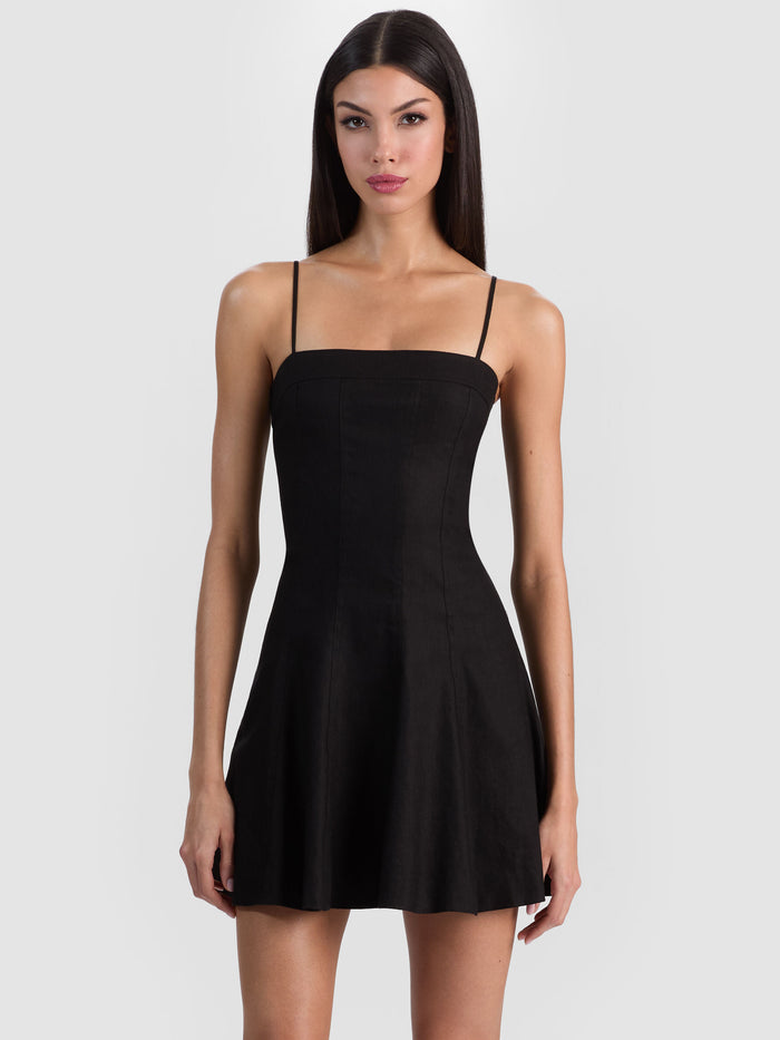 KATHLEEN MINI DRESS - BLACK