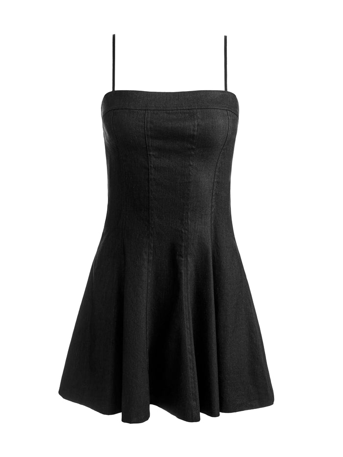 KATHLEEN MINI DRESS - BLACK