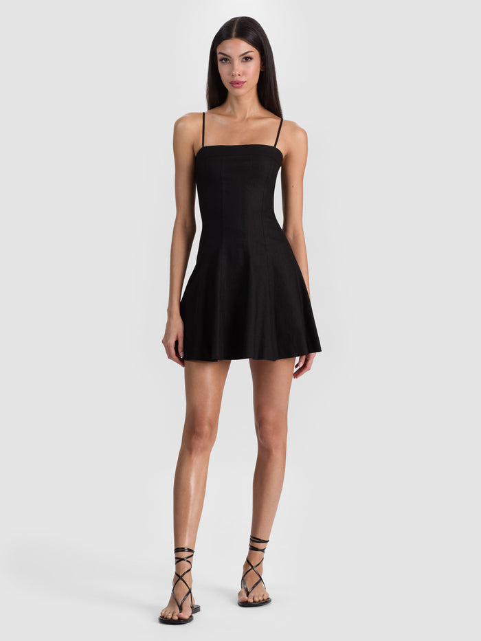 KATHLEEN MINI DRESS - BLACK
