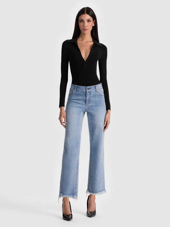 KEENAN POLO BODYSUIT - BLACK