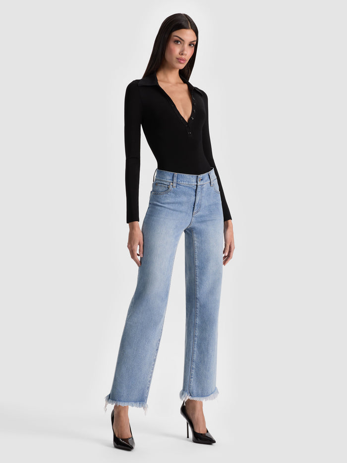 KEENAN POLO BODYSUIT - BLACK