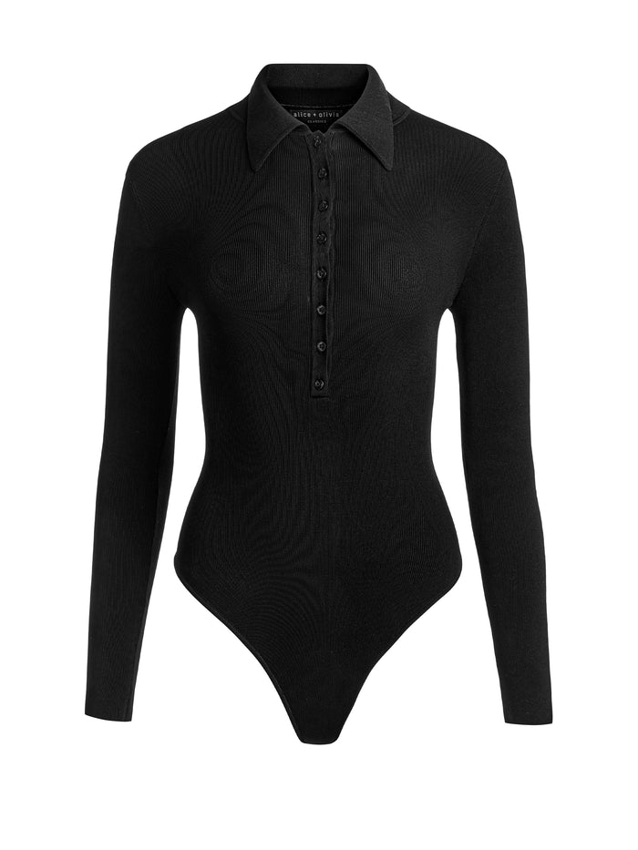 KEENAN POLO BODYSUIT - BLACK