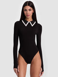 KEENAN POLO BODYSUIT - BLACK