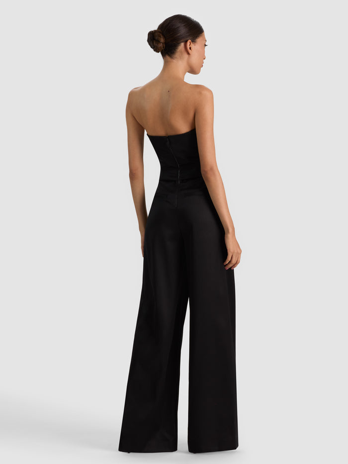 KELCEY STRAPLESS WOOL JUMPSUIT