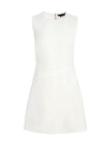 KELSEY ASYMMETRICAL MINI DRESS - OFF WHITE
