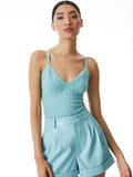 KENNA CABLE KNIT CROPPED TANK