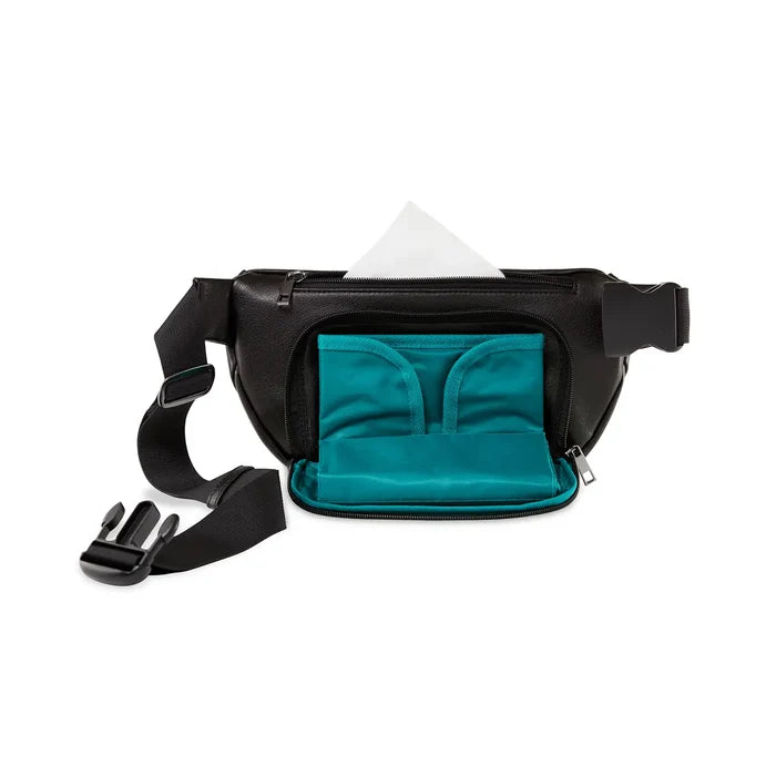 Kibou Diaper Belt Bag-Black Vegan Leather
