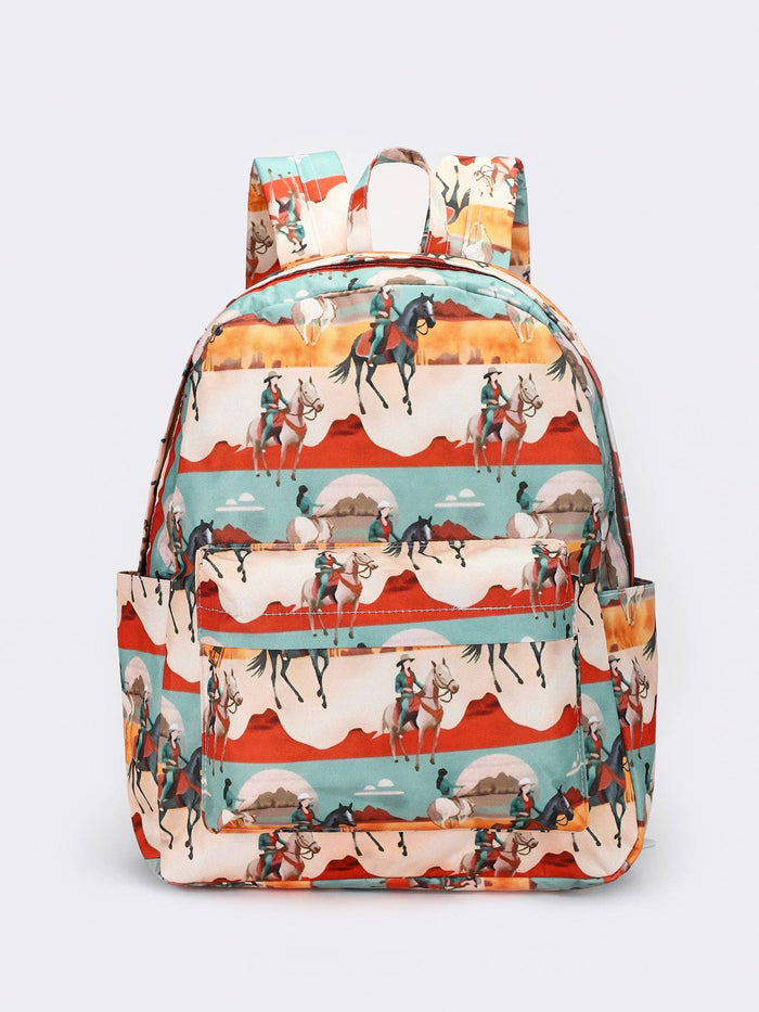 Kids Western Canvas Backpack