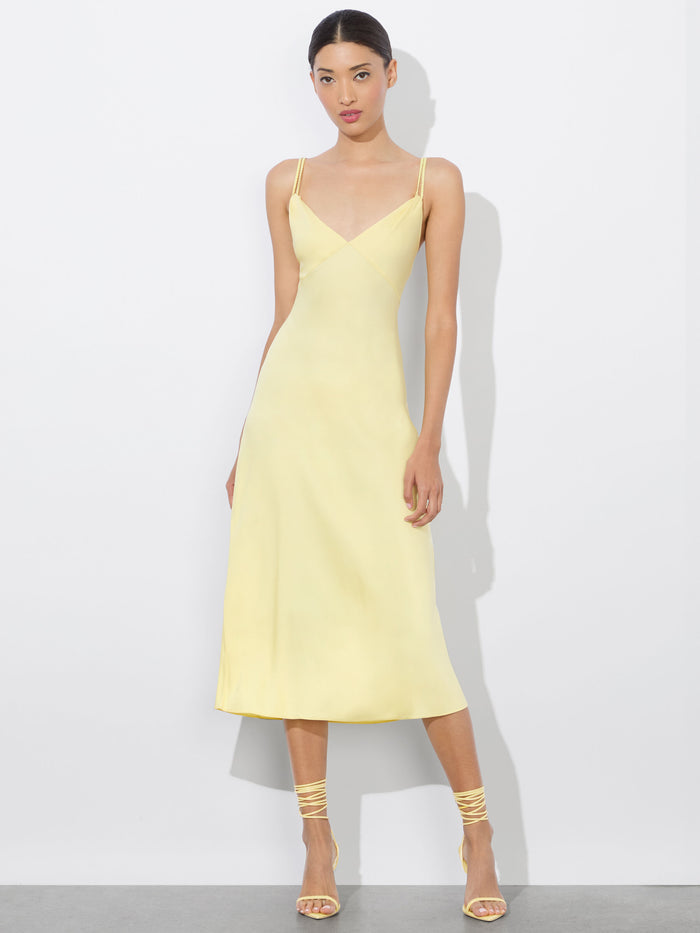 KIRO SLIP DRESS - BUTTER
