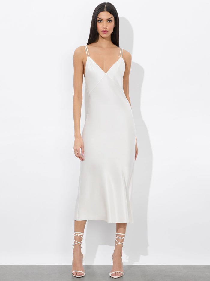 KIRO SLIP DRESS - OFF WHITE