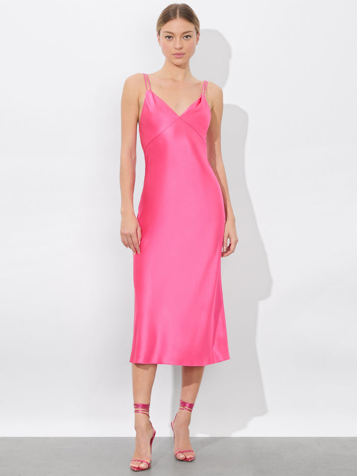 KIRO SLIP DRESS - WILD PINK