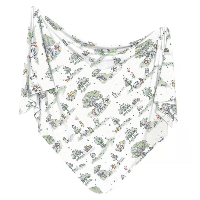 Knit Swaddle Blanket- Hundred Acre Wood