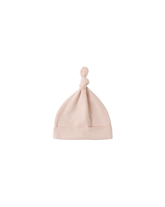 Knotted Baby Hat Melon Micro Stripe