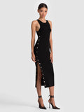 LALITA RACERBACK TANK DRESS - BLACK