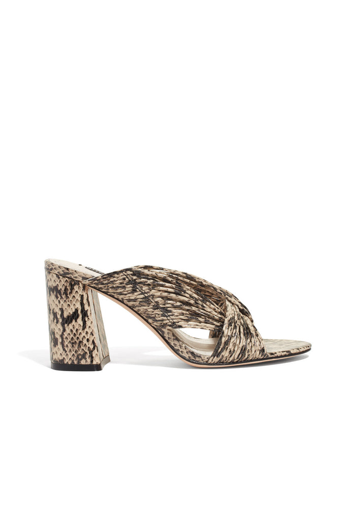 LANDRI HEEL - LIGHT TAN/BLACK