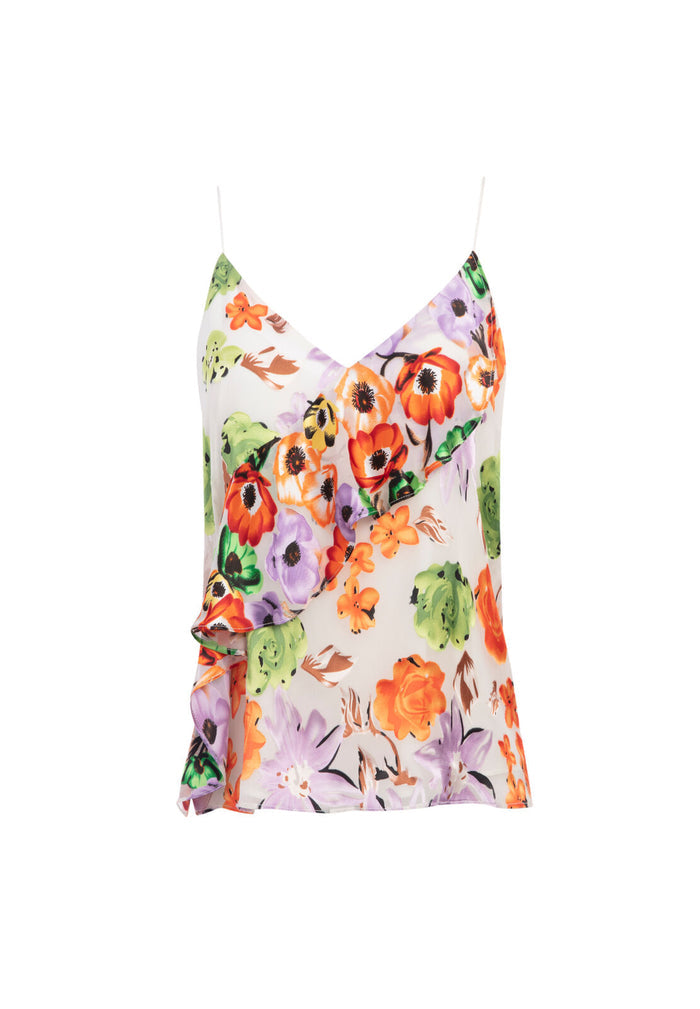 LAVONIA ASYMM DRAPED TANK - ORCHID/ MULTI