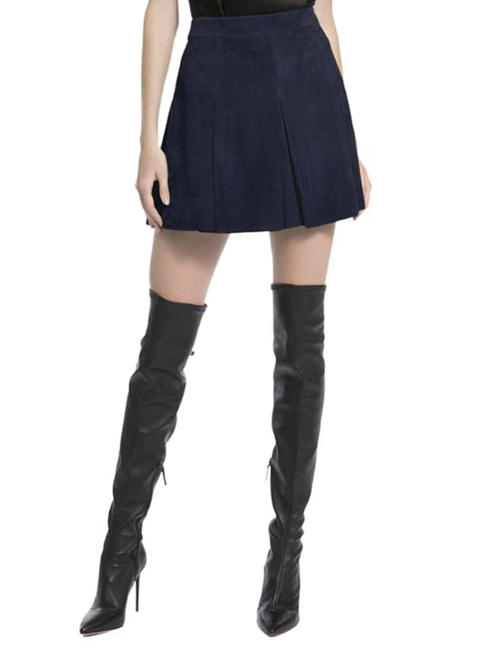 LEE SUEDE MINI SKIRT - NAVY