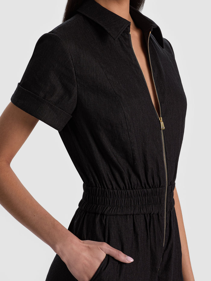 LEVI ROMPER - BLACK