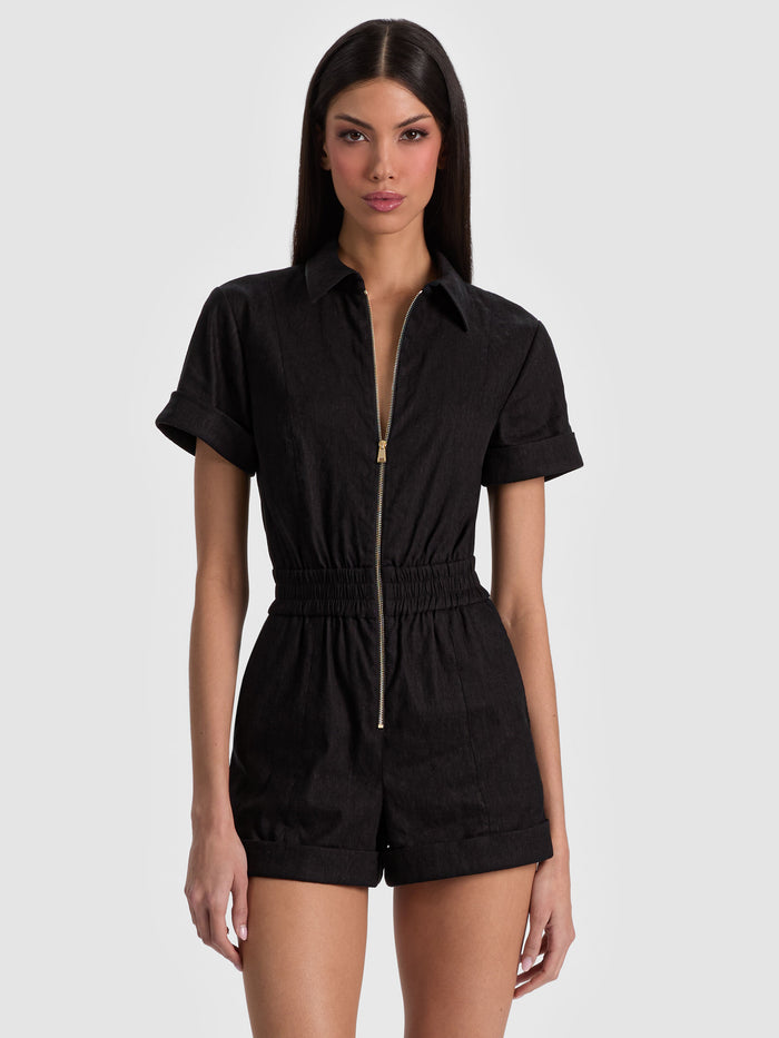LEVI ROMPER - BLACK