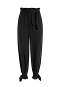 LIAM PAPERBAG PANT - BLACK