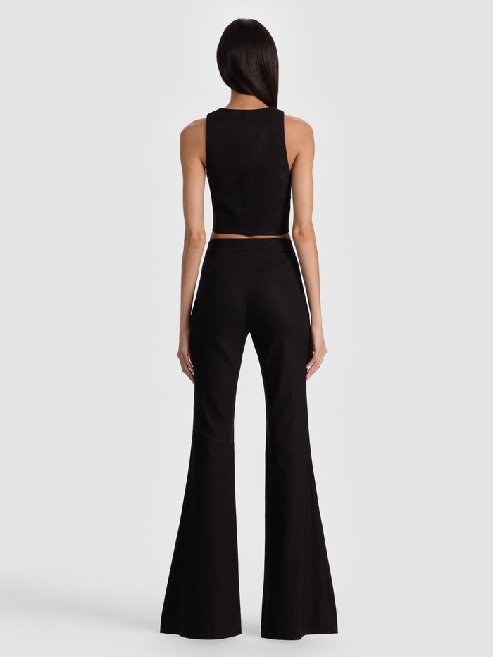 LINDEN BOOTCUT TROUSER - BLACK