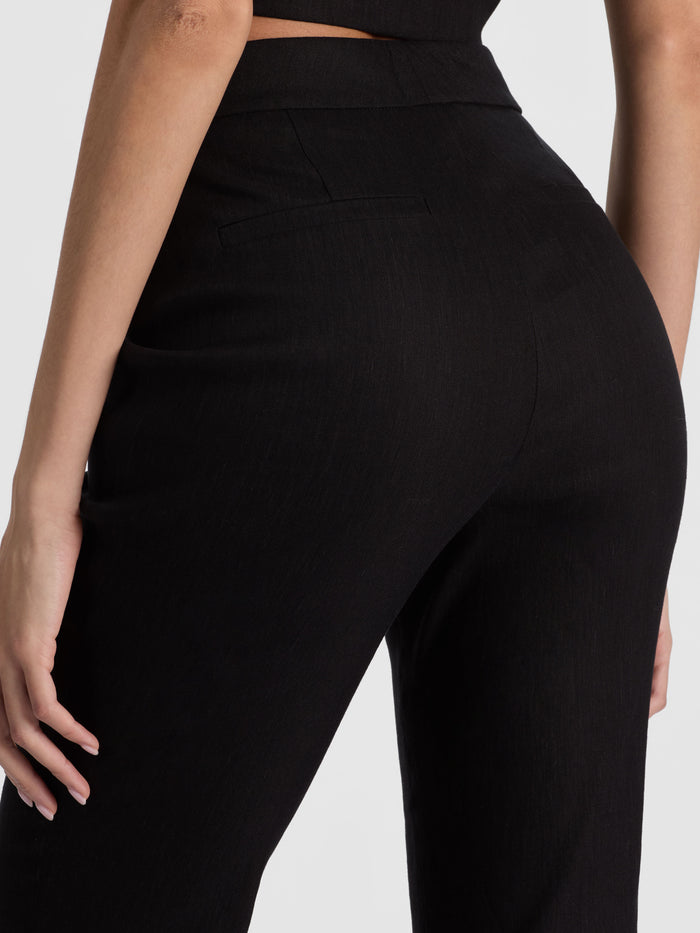 LINDEN BOOTCUT TROUSER - BLACK