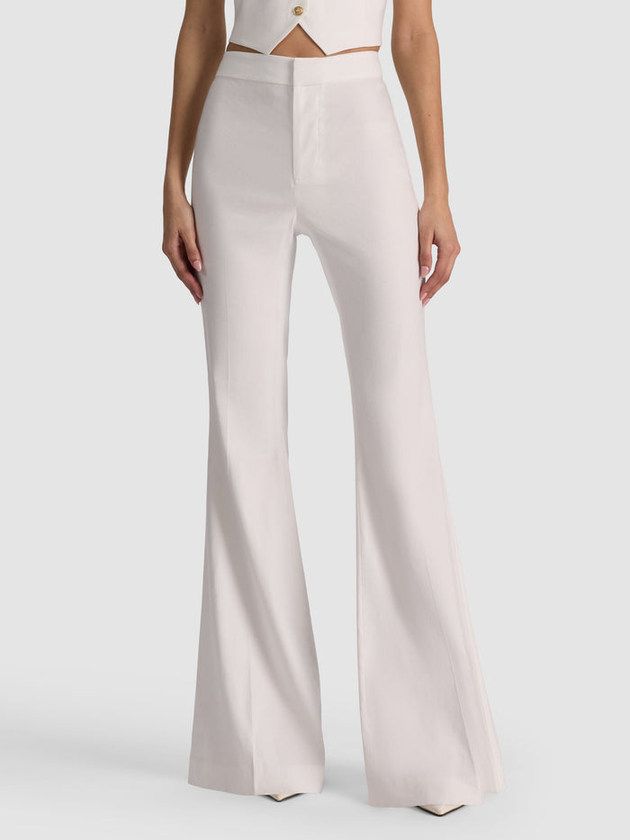 LINDEN BOOTCUT TROUSER - OFF WHITE