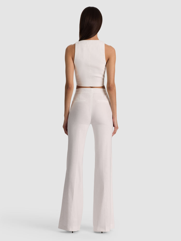 LINDEN BOOTCUT TROUSER - OFF WHITE
