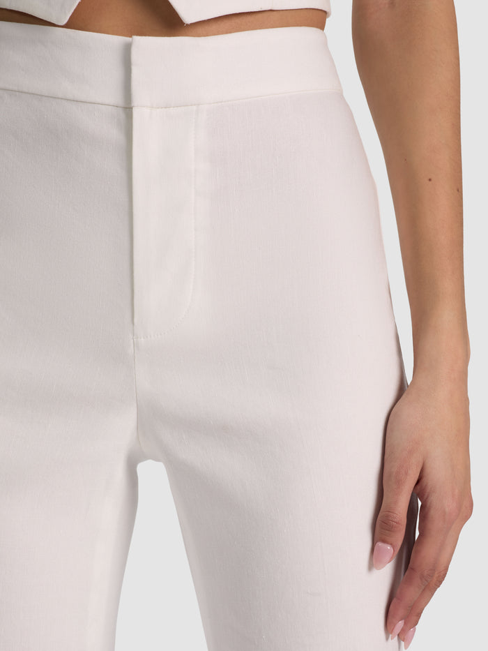 LINDEN BOOTCUT TROUSER - OFF WHITE