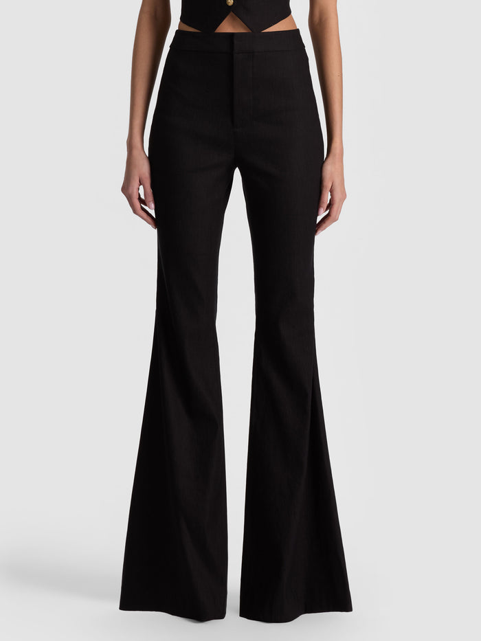 LINDEN BOOTCUT TROUSER - BLACK