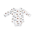 Long Sleeve Bodysuit- Farm Machines