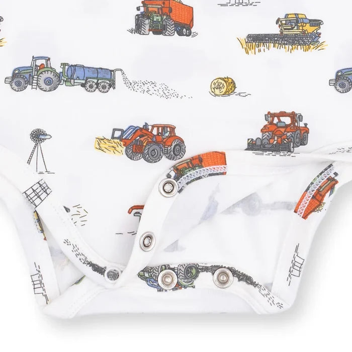 Long Sleeve Bodysuit- Farm Machines