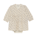 Long Sleeve Skirted Bodysuit- Seedpearl