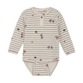 Long Sleeve Striped Animal Bodysuit