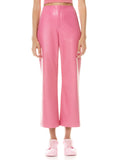 LORINDA VEGAN LEATHER ANKLE PANT - CALYPSO PINK