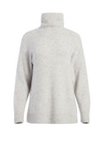 LUCILE TURTLENECK SWEATER - LIGHT HEATHER GREY