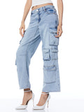 LUIS DENIM CARGO PANT - ROCKSTAR BLUE