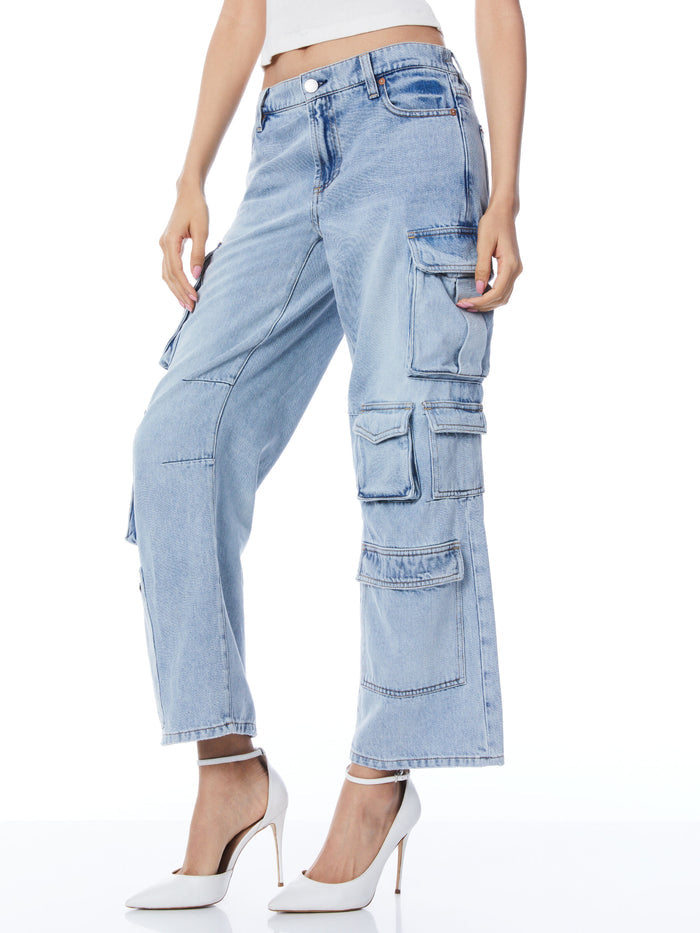 LUIS DENIM CARGO PANT - ROCKSTAR BLUE