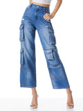 LUIS DENIM CARGO PANT - PASADENA BLUE