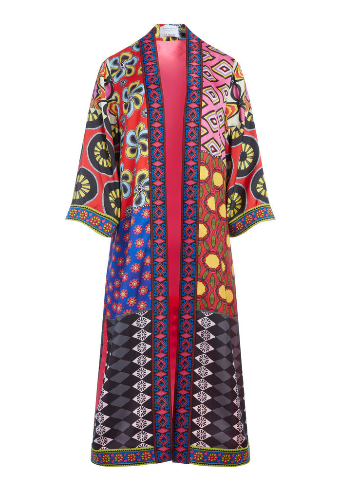 LYNN MID LENGTH KIMONO - CARLA PATCHWORK