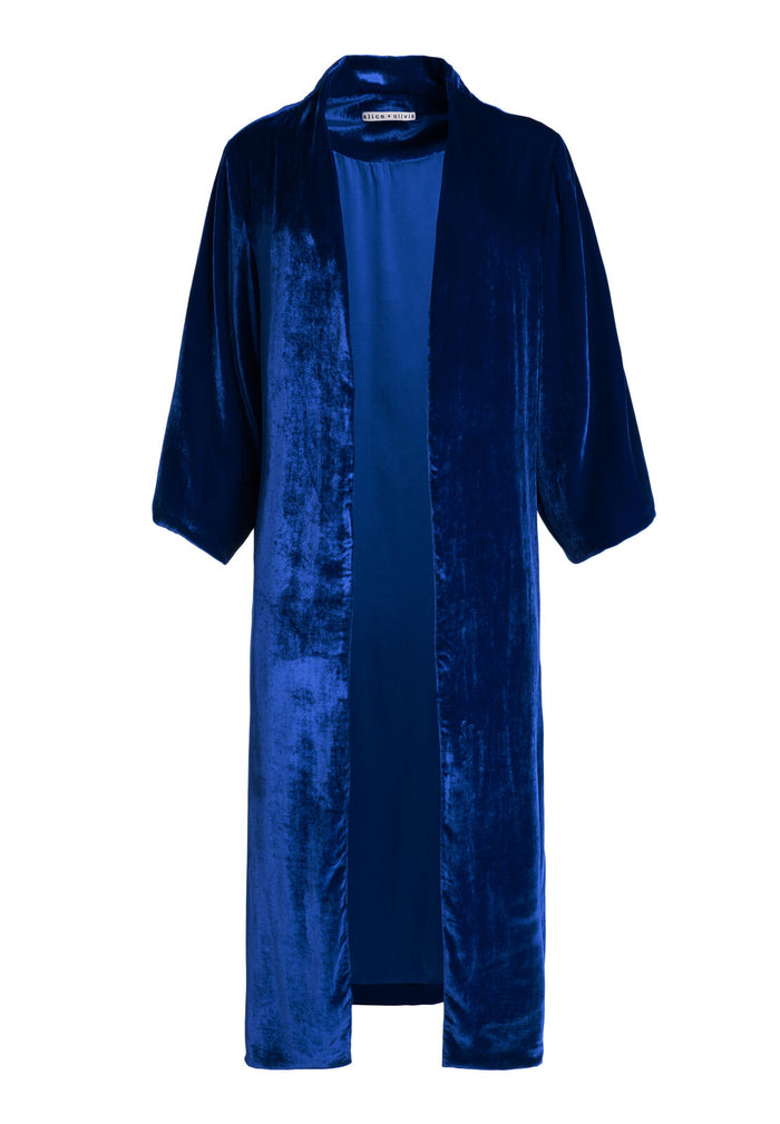 LYNN MID LENGTH KIMONO - SAPPHIRE