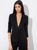MACEY FITTED BLAZER - BLACK